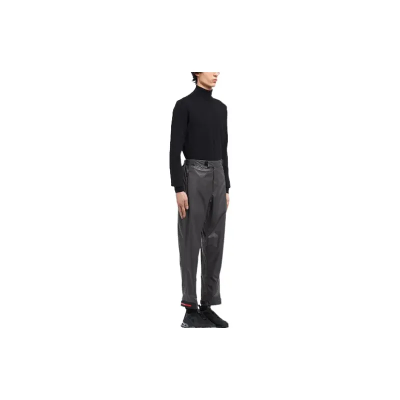 PRADA Re-Nylon Casual Pants Men Black-3