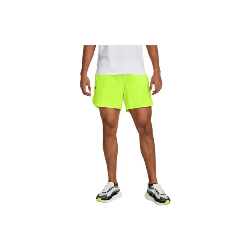 Under Armour UA Peak Casual Shorts Men's Green Yellow-3