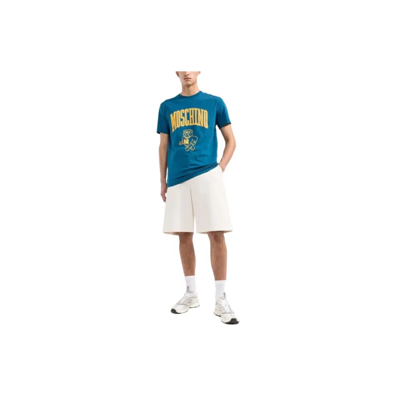 MOSCHINO Logo Printed Crewneck T Shirt-1