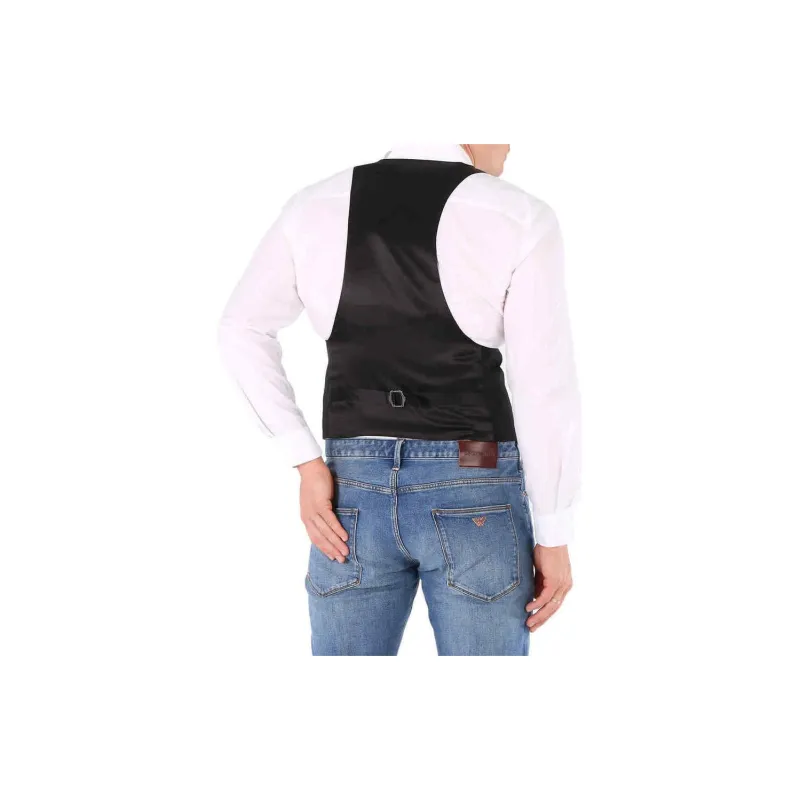 Roberto Cavalli Vests Men Black-3