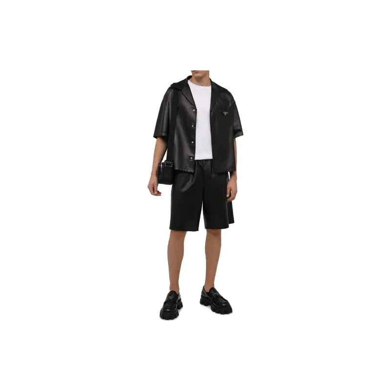 PRADA Nappa leather Bowling Shirt-1