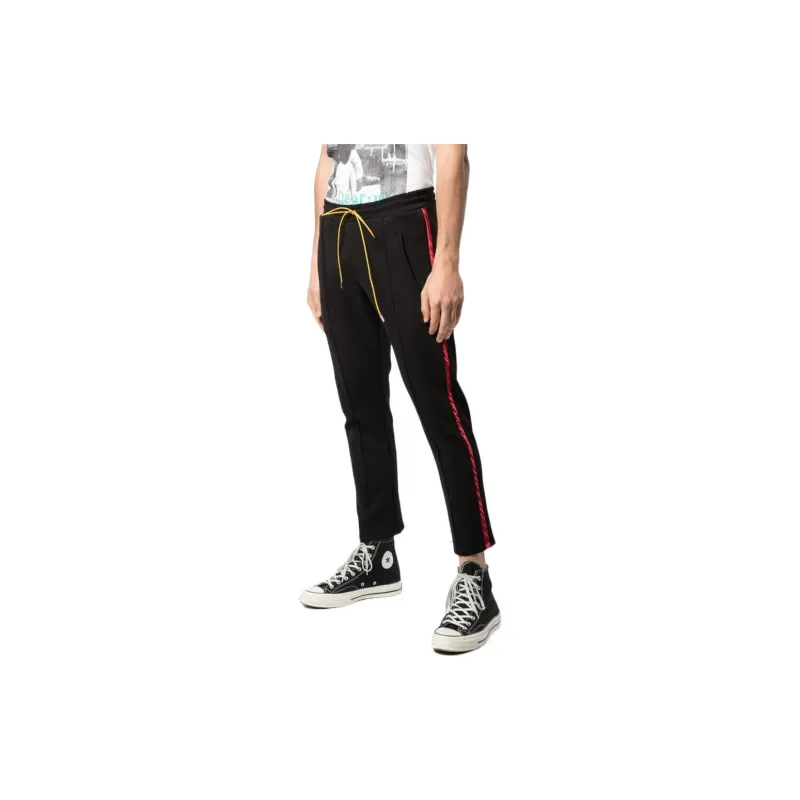 RHUDE Knitted Sweatpants Men Black-3