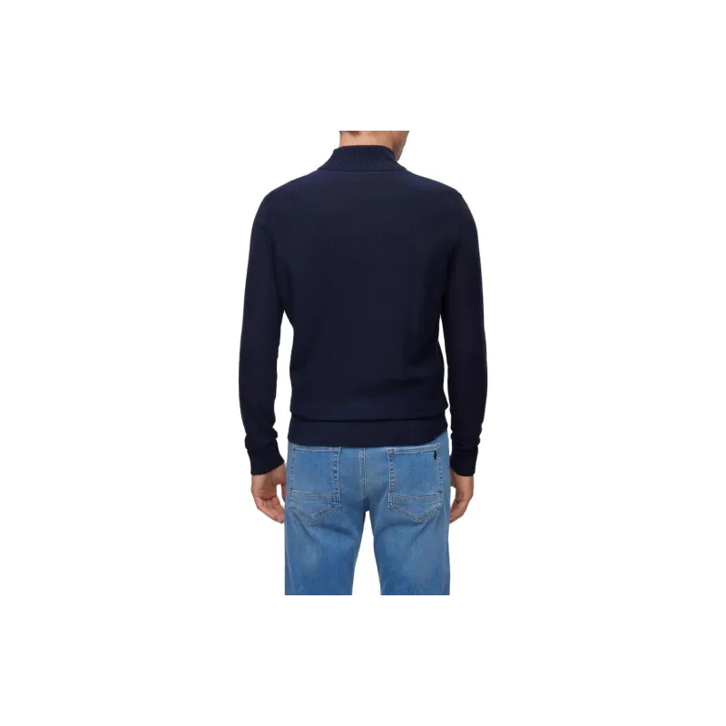 HUGO BOSS Logo embroidered High neck Jumper-3