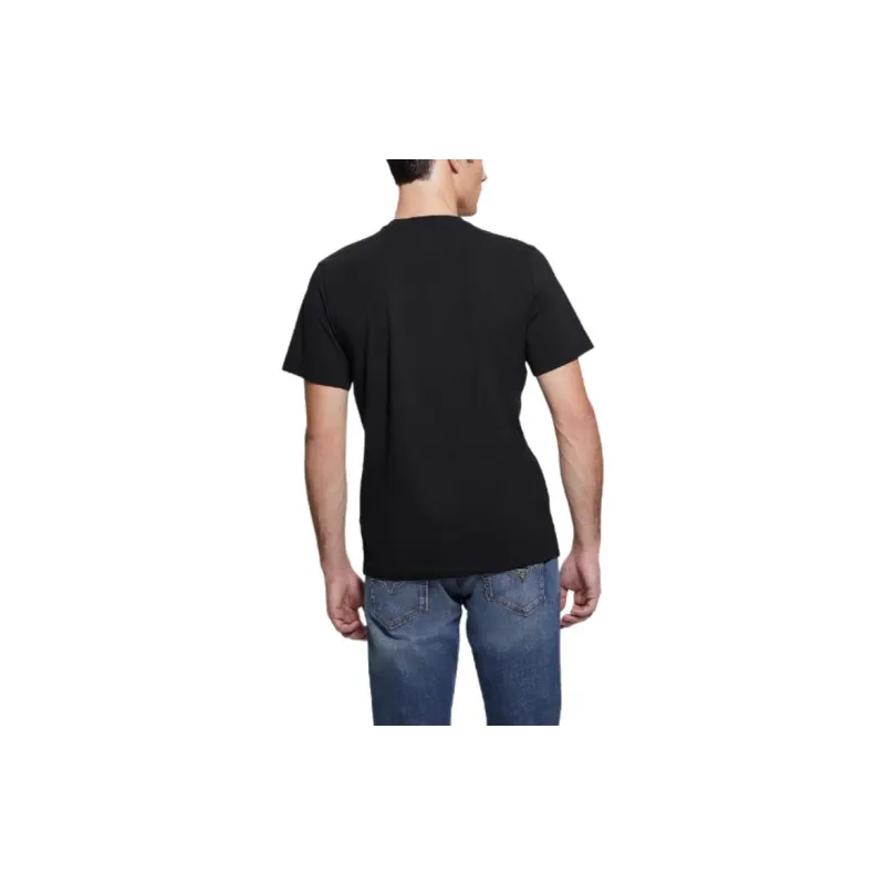 GUESS Eco Gaston Logo Tee T-Shirt Men's Black-2