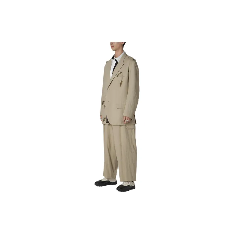 Yohji Yamamoto Y's For Men FW24 Jackets & Coats Men's Light Umber-5