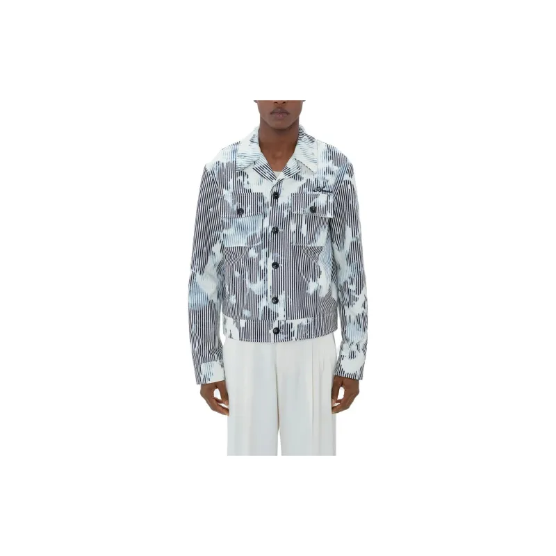 AMIRI Jackets Men White Blue-1