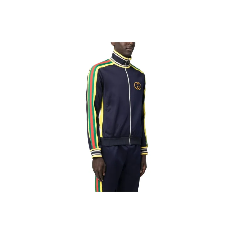 GUCCI Jackets Men Blue-6