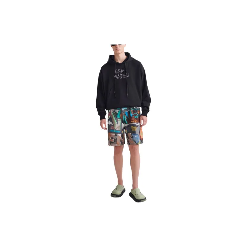OFF WHITE Neen Graffiti Print Swim Shorts-1