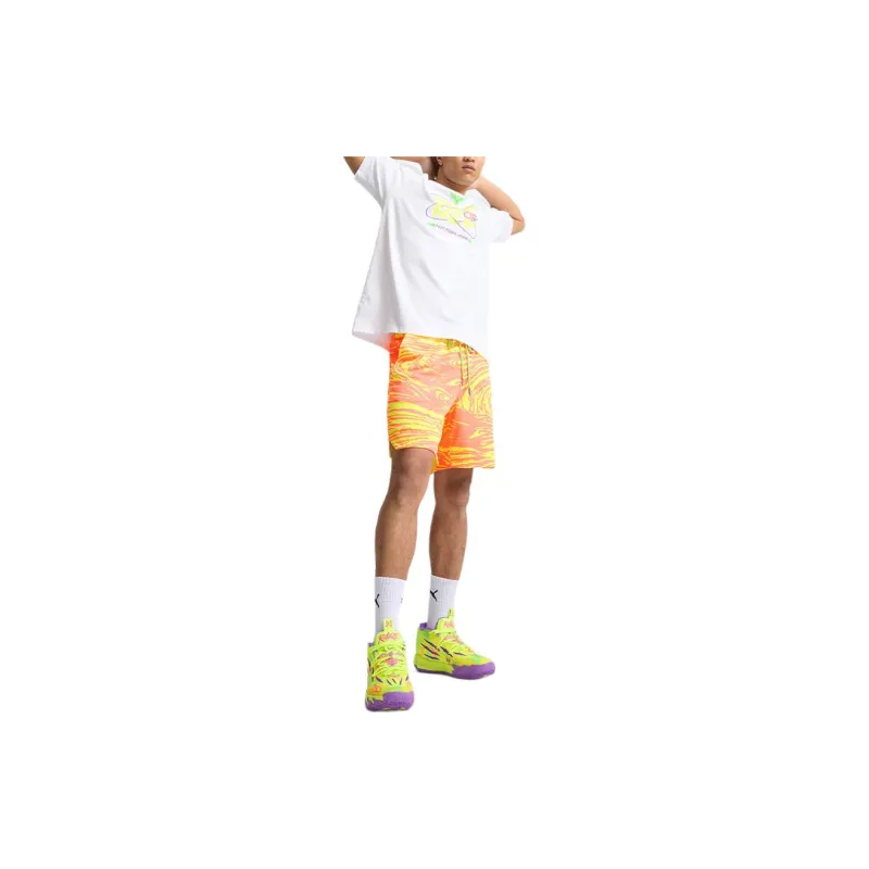 PUMA x MELO Casual Shorts Men's Yellow-3
