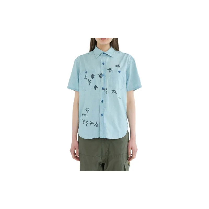 HUMAN MADE SS24 Shirt Unisex Indigo-2
