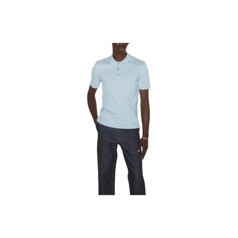 GUCCI SS24 Polo Shirt Men's Light Blue-1