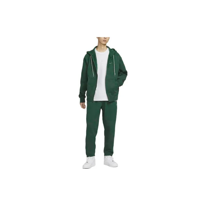 Nike Solo Swoosh Hoodie Jacket Green-2