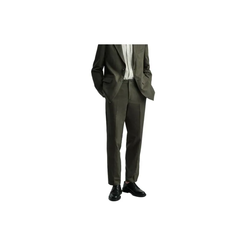 ZARA Suit Trousers Men Khaki-2