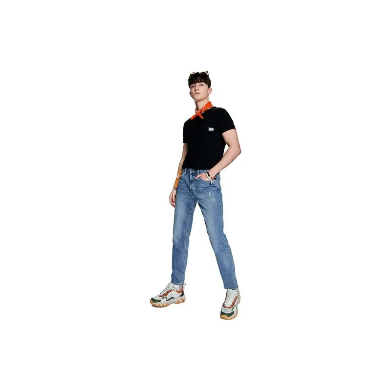 Lee T Shirts Men Black-4