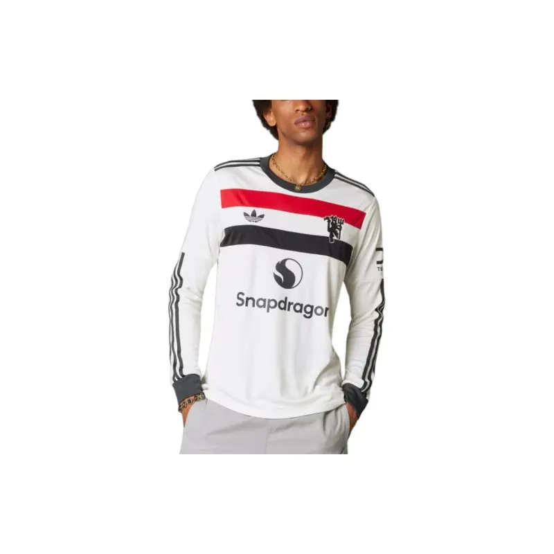 Adidas Originals Free Shipping With AdiClub Manchester United 24/25 Long Sleeve Third Jersey-2