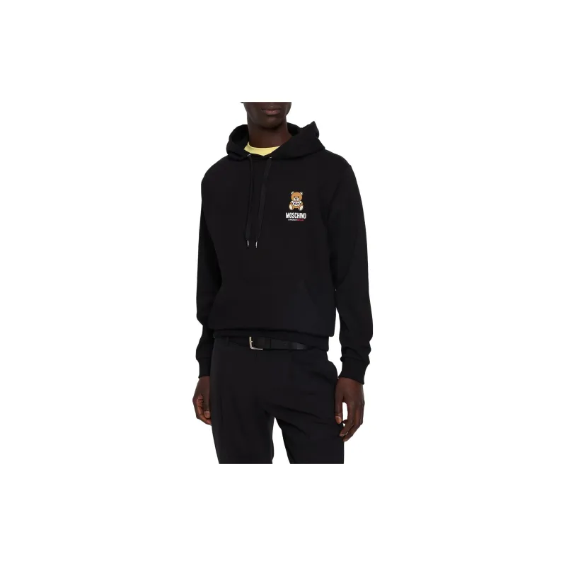 MOSCHINO Leo Teddy print Hoodie-2