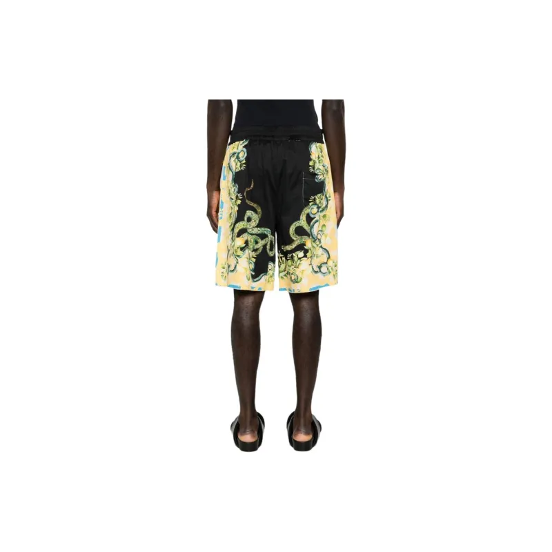 Roberto Cavalli Lemon And Snake print Bermuda Shorts-2