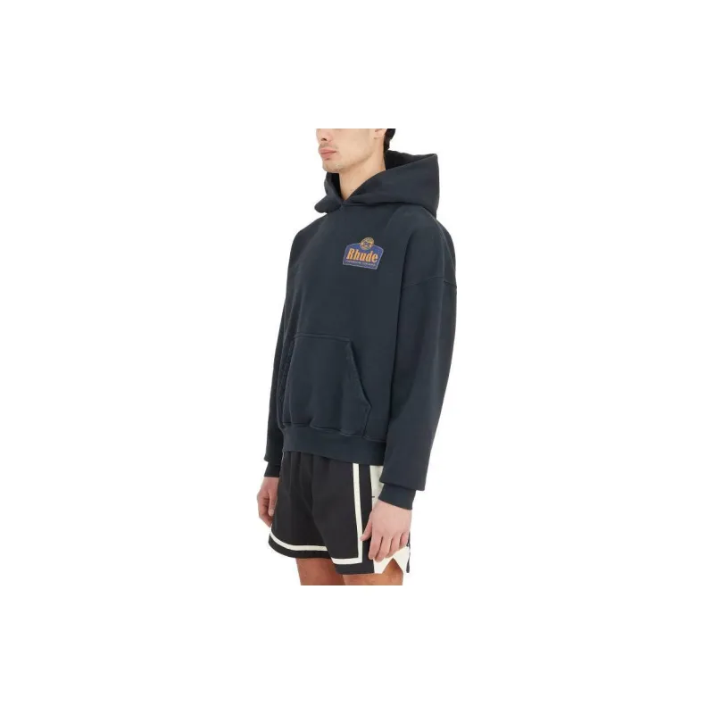 RHUDE Logo print Cotton Hoodie-2