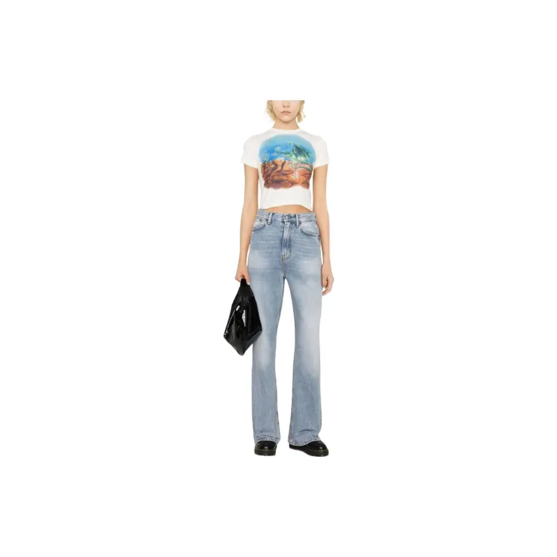 ERL Jeans Women's White-1