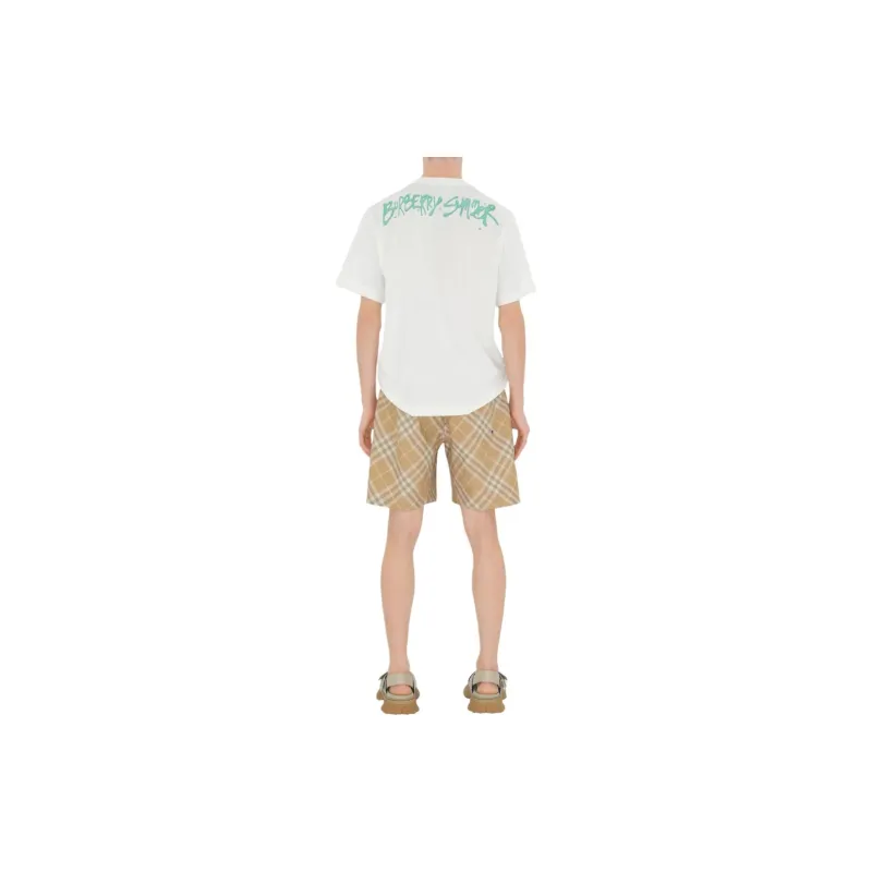 Burberry Checked Belted Waist Shorts-3