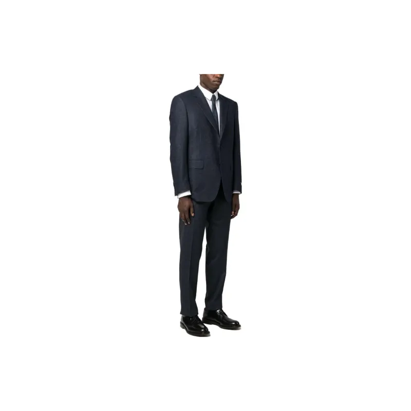 Canali Single-breasted Tailored Wool Jacket-3