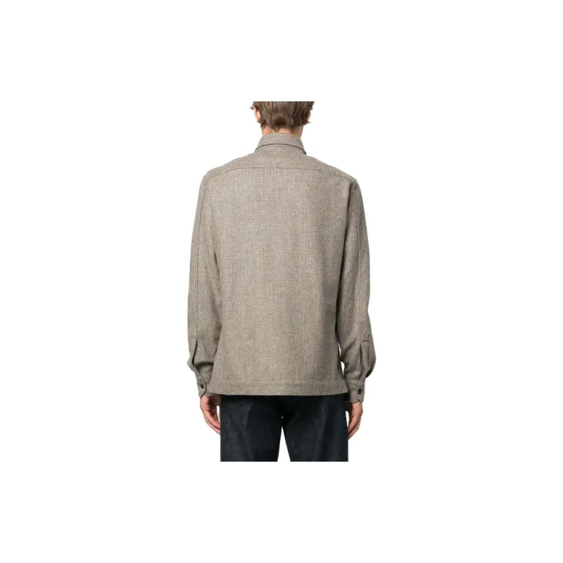 Boglioli Plaid check Virgin Wool Shirt-2