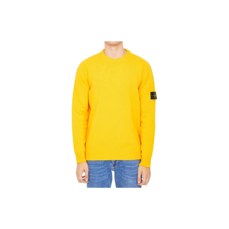 STONE ISLAND Logo Patch Crewneck Jumper-1