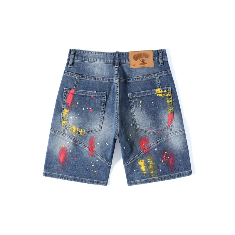 SANTASTIC Denim Shorts Men's Blue-1
