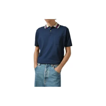 GUCCI 2024 Early Spring Collection T Shirt Men's Blue