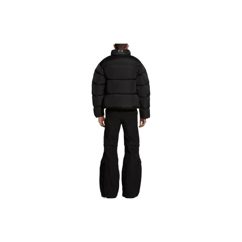 Balenciaga Logo Embroidered Padded Jacket-3