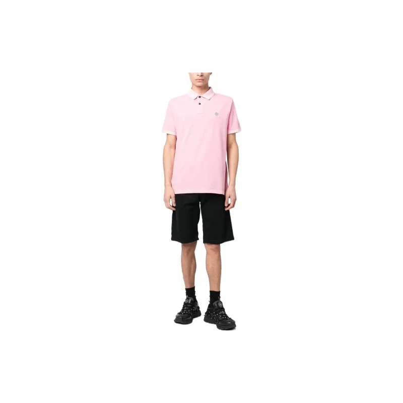STONE ISLAND Polo Shirts Men Pink-1