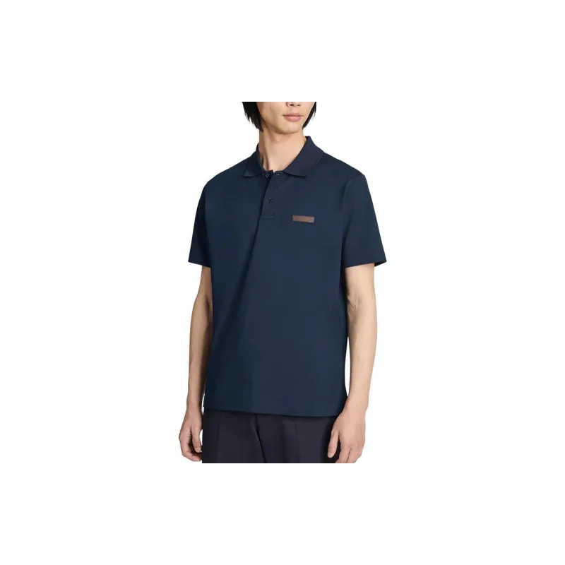 BERLUTI FW23 Polo Shirt Men's Atlantic Blue Color-3
