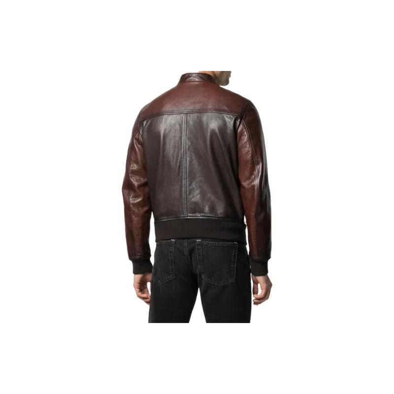DSQUARED 2 Leather Jackets Men Brown-3