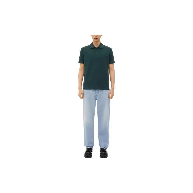 Bottega Veneta FW22 Polo Shirt Men's Dark Green-2