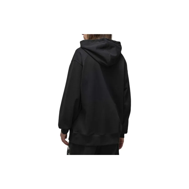 Y 3 Logo Printed Drawstring Hoodie-2