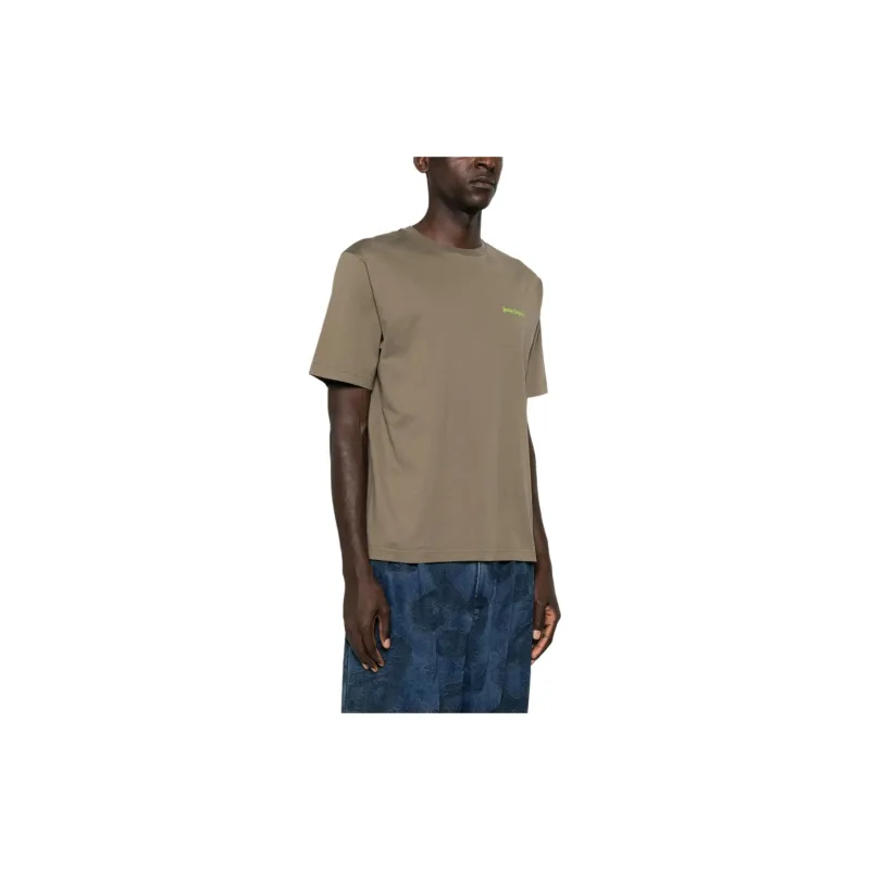 PALM ANGELS Embroidered logo Cotton T shirt-3