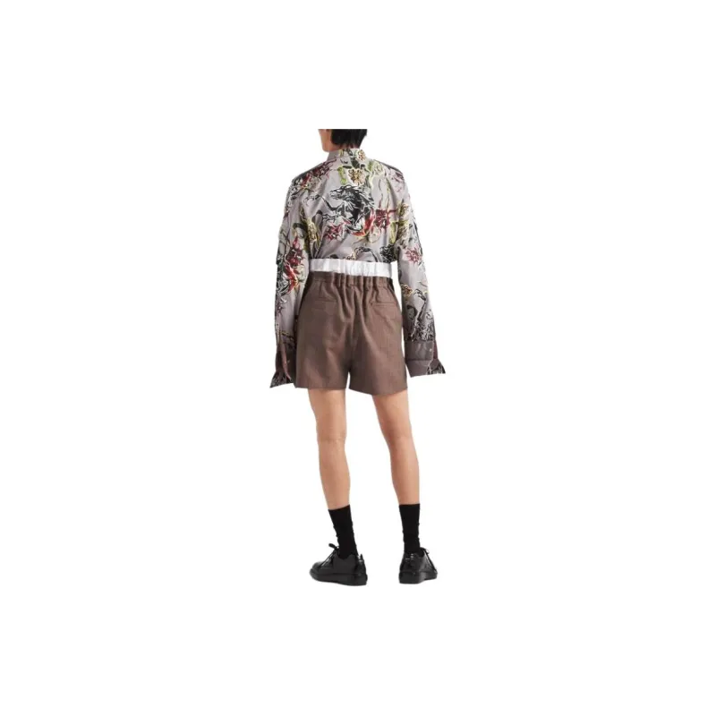 PRADA Graphic-Printed Button-Up Shirt-2