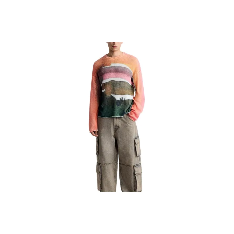 ZARA Sweaters Men Pink-2