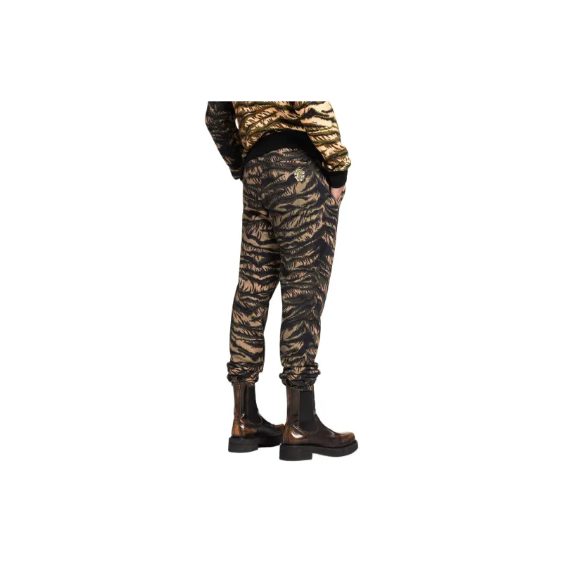 Roberto Cavalli SS24 Knitted Sports Pants Men's Black-4