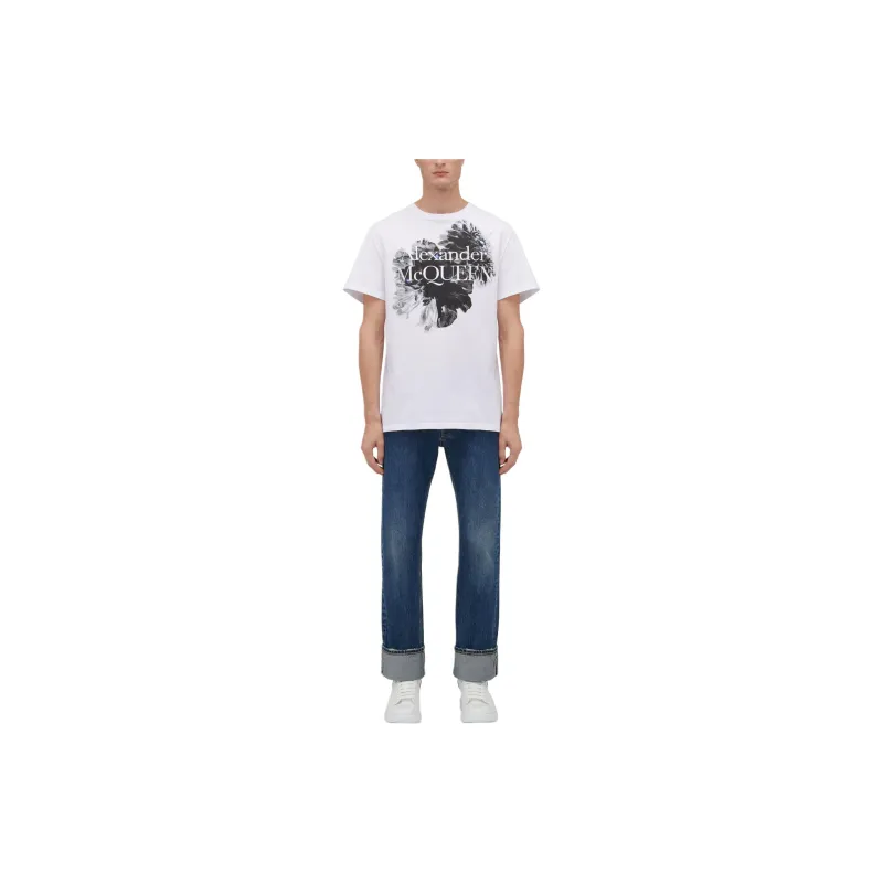 Alexander McQueen Graphic Printed Crewneck T Shirt-4