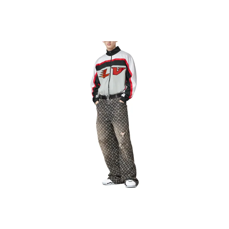 LOUIS VUITTON Pre Owned 2010s Embellished logo Jacket-1