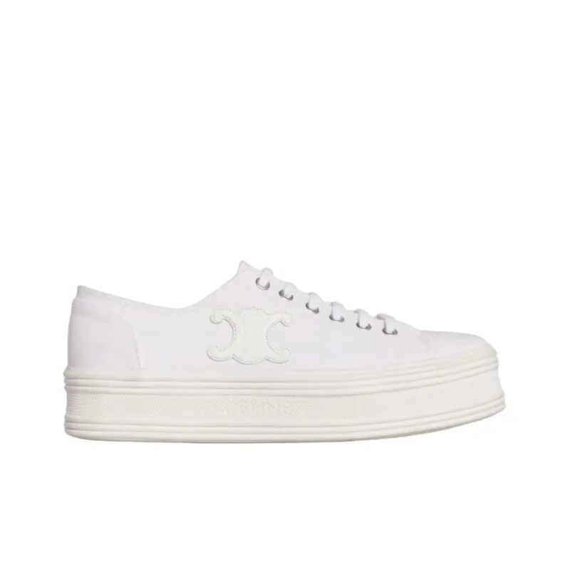 CELINE Low Top Stylish Skateboarding Shoes Women's Neon White-1