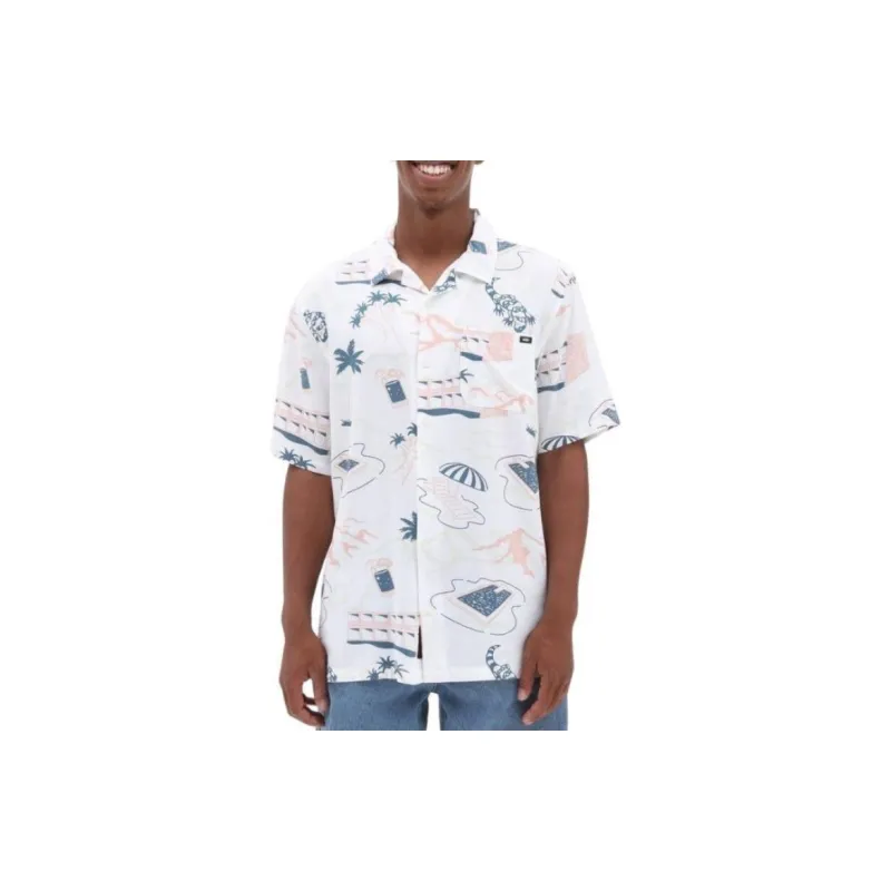 Vans Scenic Shirts Men White-6