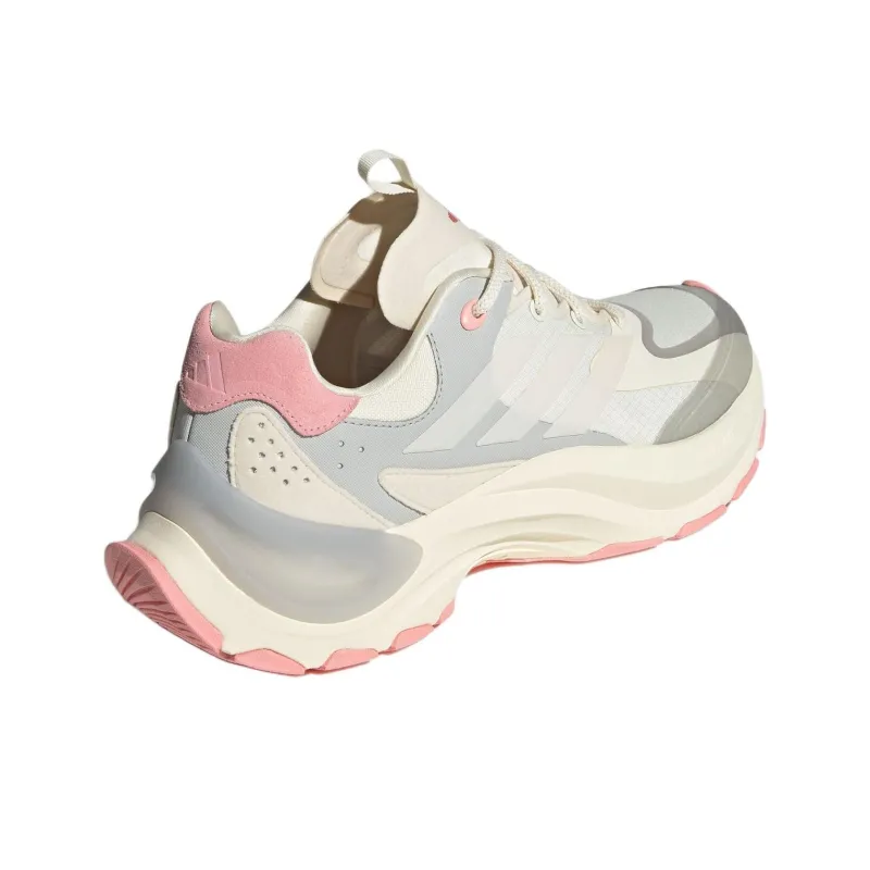 Adidas Maxxwavy Anti Slip Wear Resistant Low Top Chunky Sneakers Women's White Gray-3