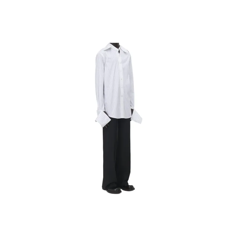 Alexander McQueen Wide Stripe Detatchable Collar Cuffs Shirt-3