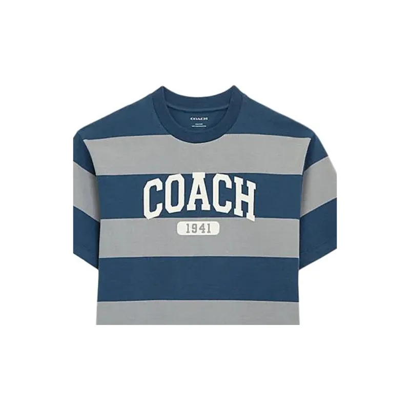 COACH T Shirts Men Blue-2