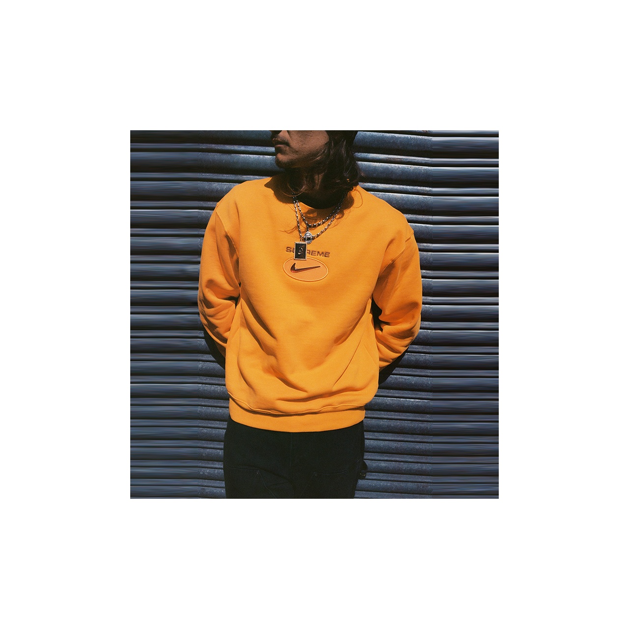 Supreme Nike Jewel Crewneck White S