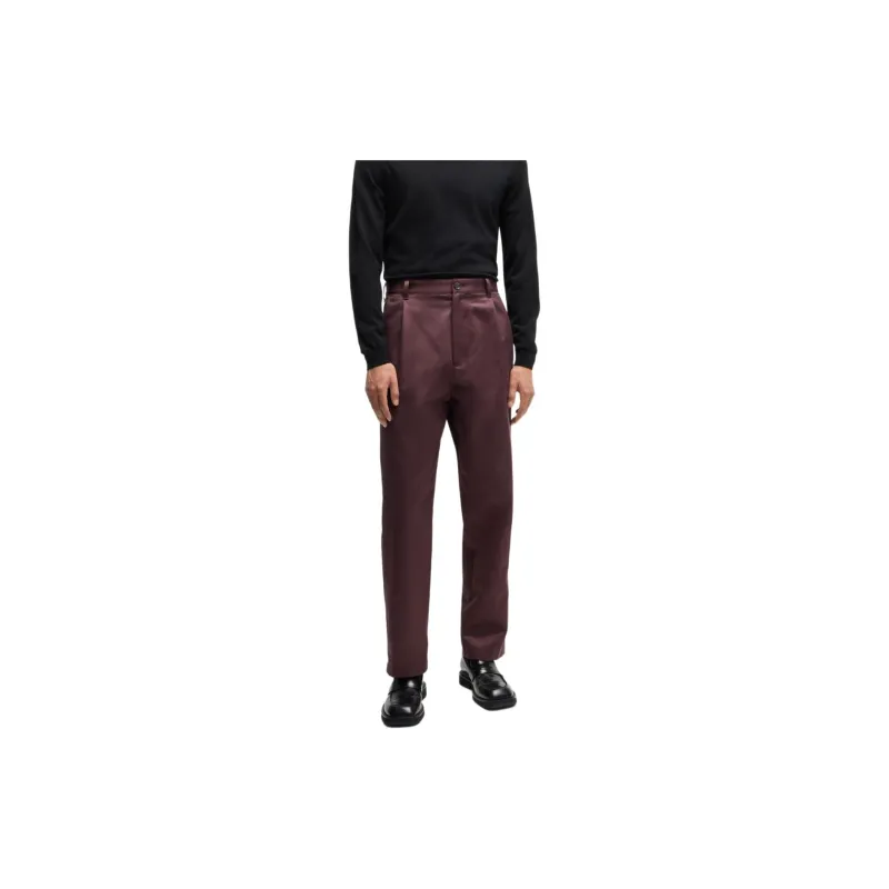 HUGO BOSS x Porsche FW24 Casual Pants Men's Natural Red-2