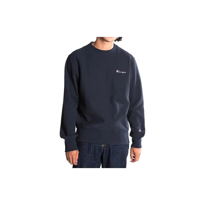 Champion Crew Neck Regular Sweatshirt US Version Unisex Navy Blue-2