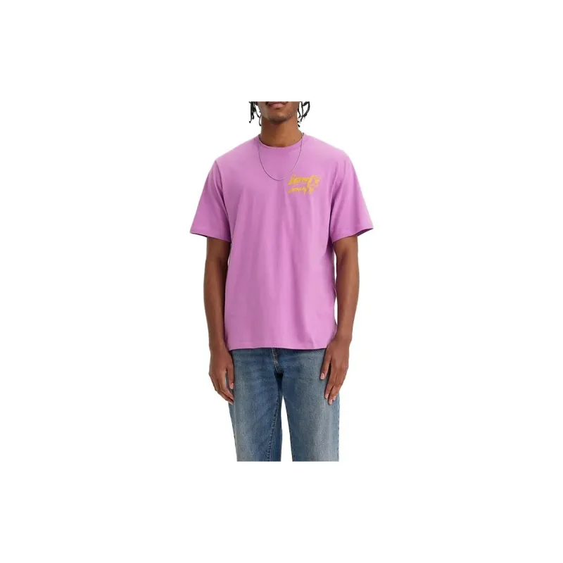 Levis T-Shirts Men Purple-1